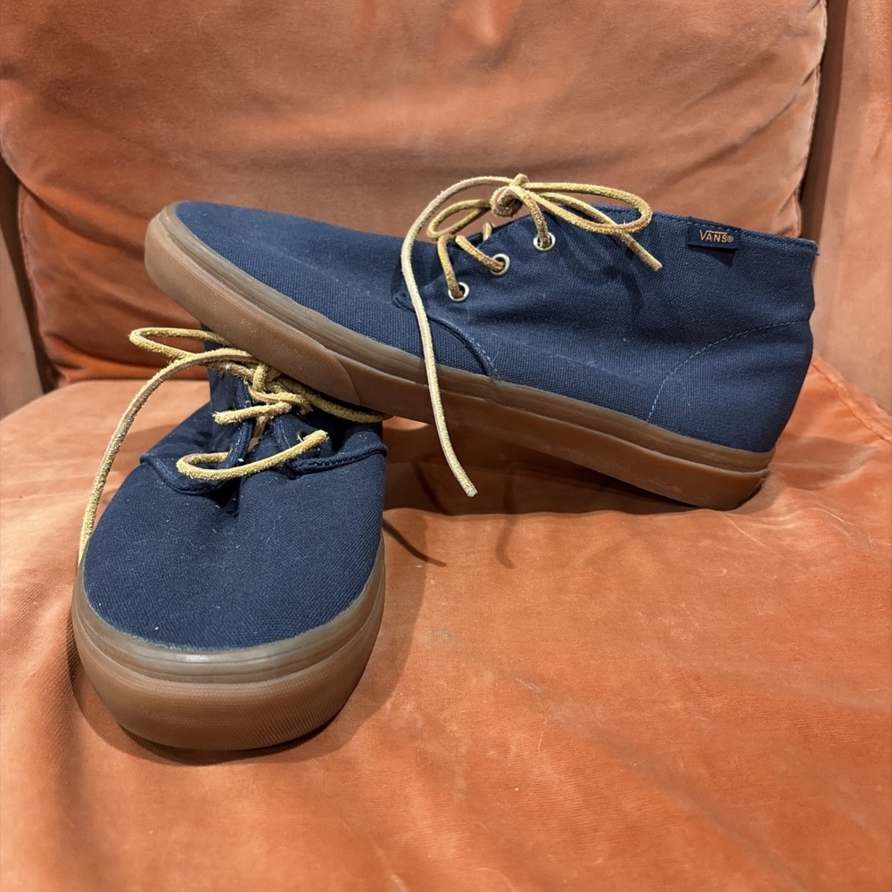 Vans California Chukka Decon CA Navy Blue/Gum Sole Classic Minimalist